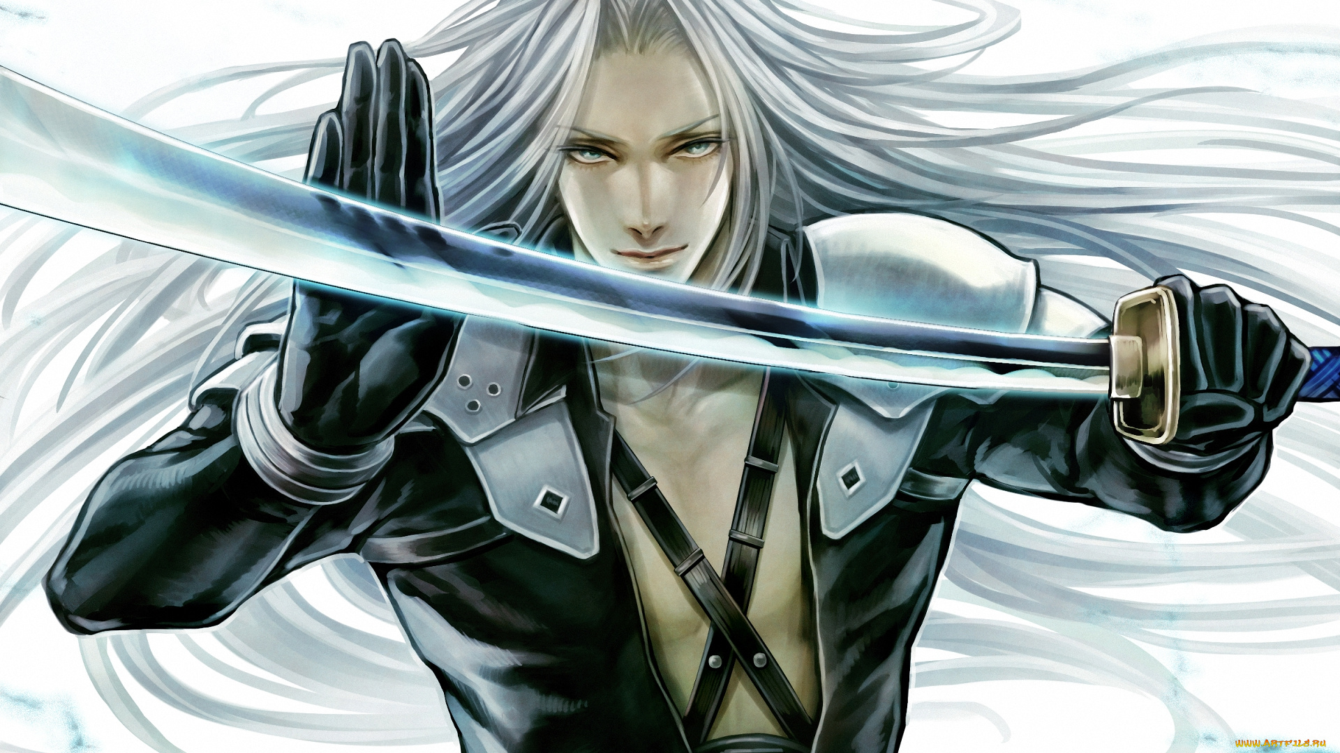 аниме, final, fantasy, меч, sephiroth, воин