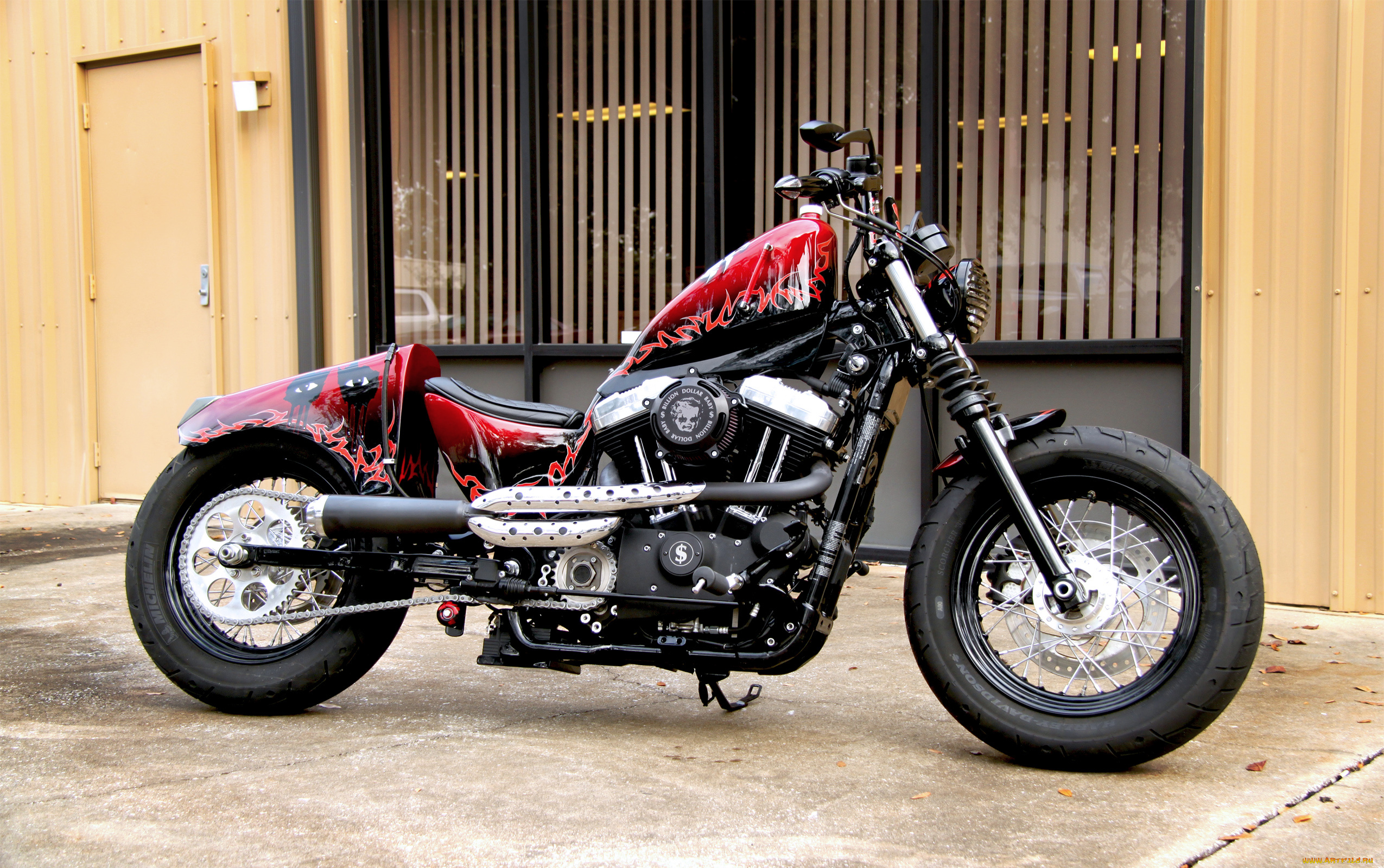 мотоциклы, customs, custom, bobber, bike