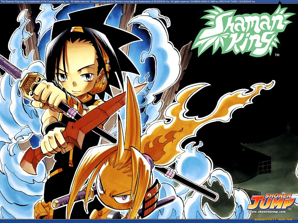 аниме, shaman, king