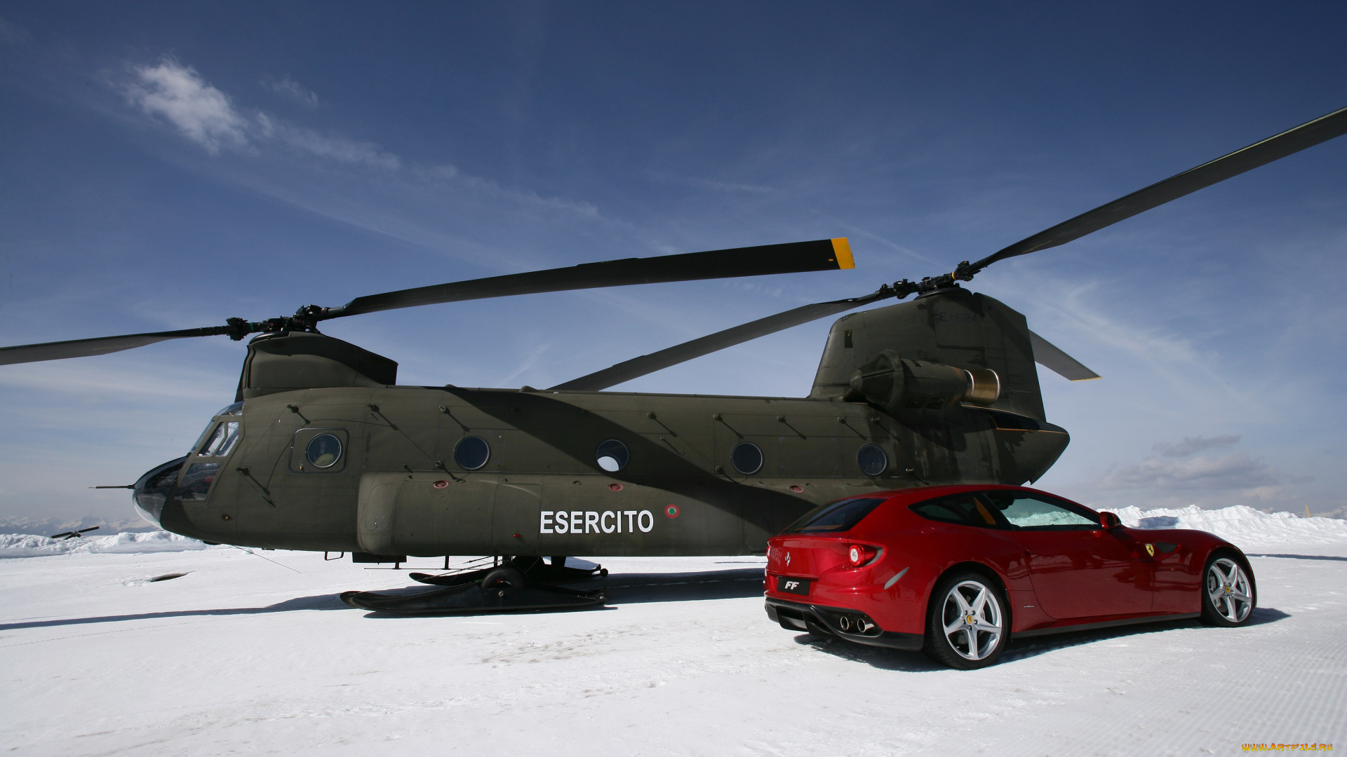 ferrari, ff, автомобили, boeing, ch-47, chinook