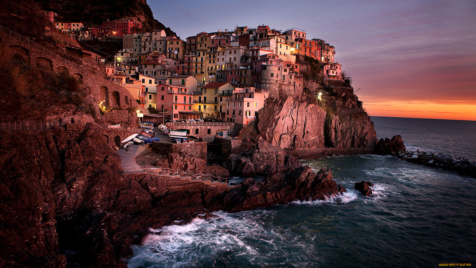 manarola, italy, города, амальфийское, лигурийское, побережье, италия