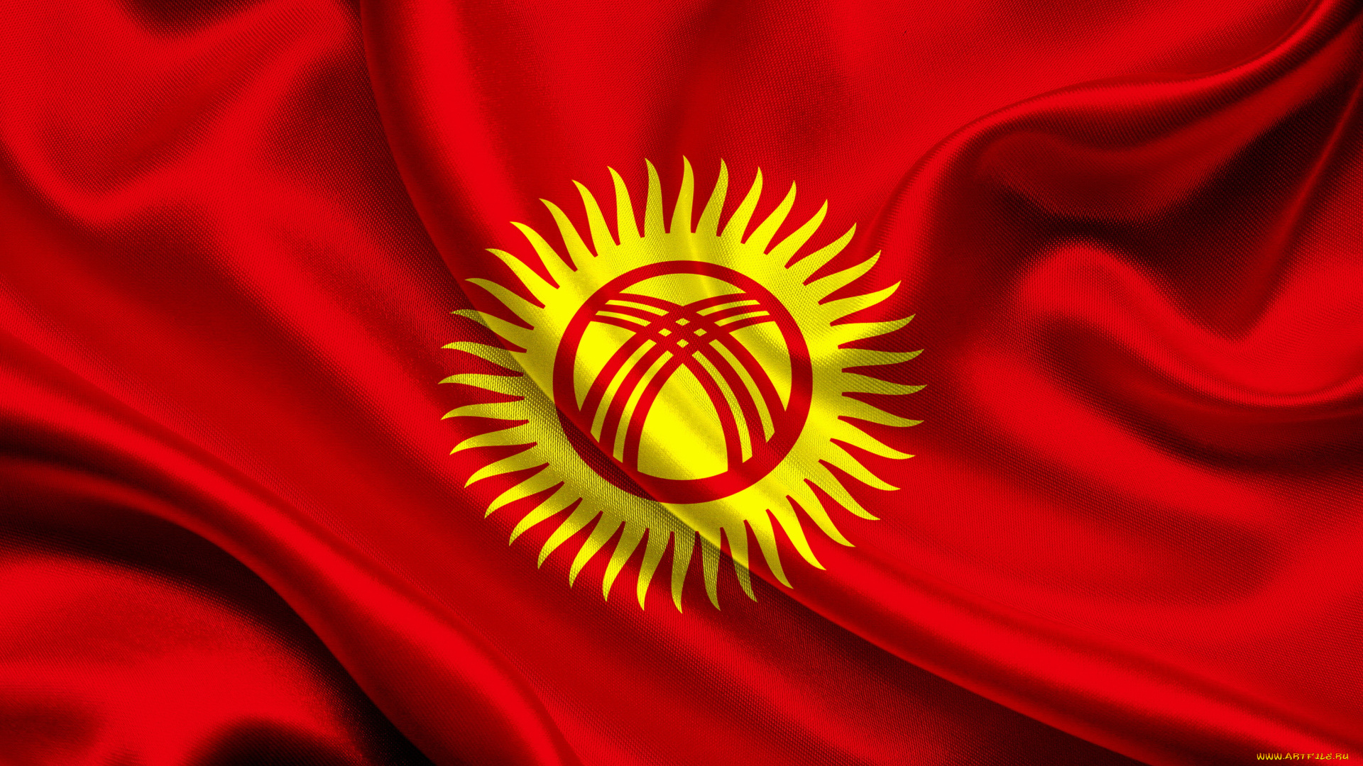 киргизия, разное, флаги, гербы, флаг, киргизии