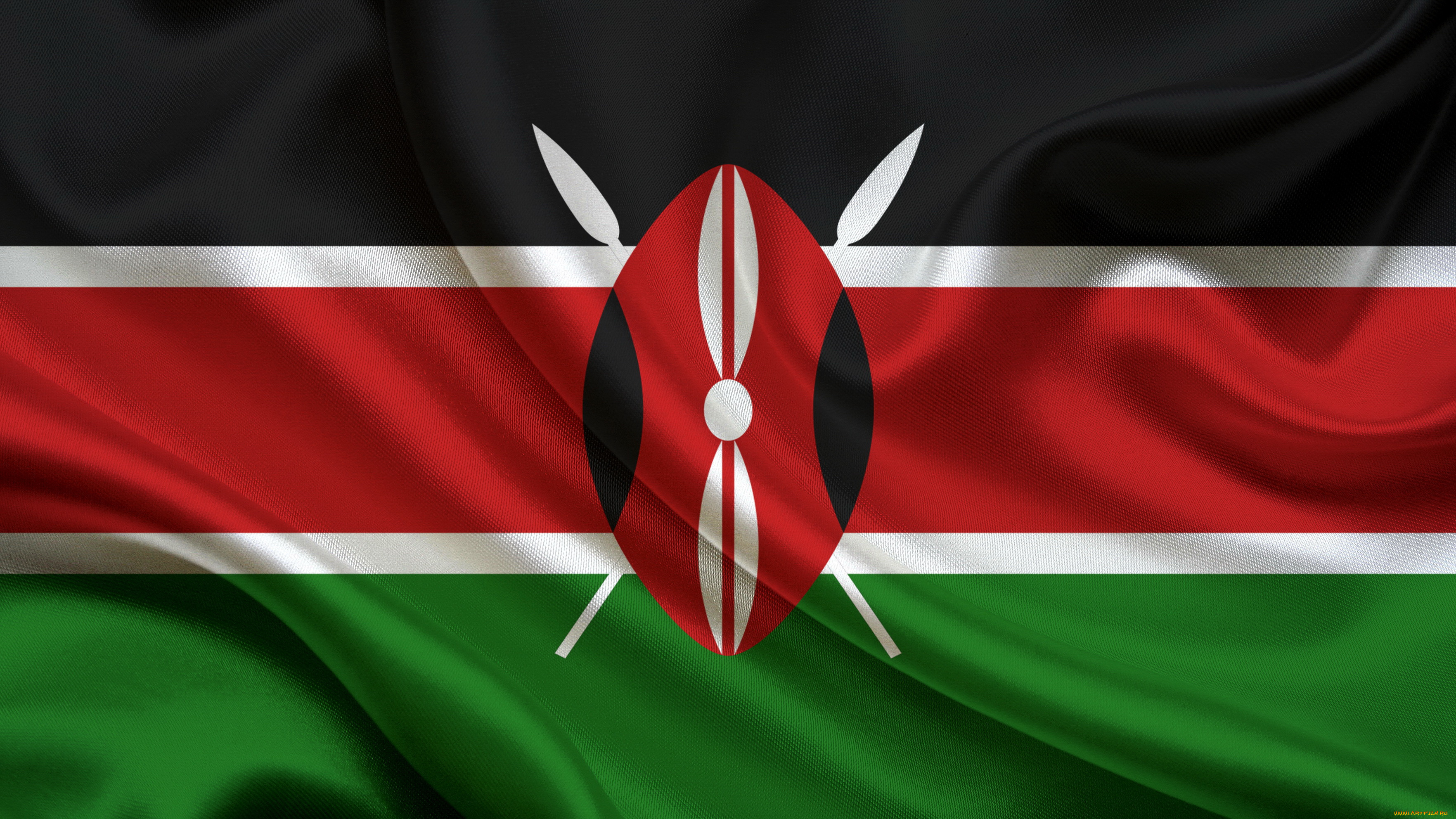 кения, разное, флаги, гербы, флаг, кении