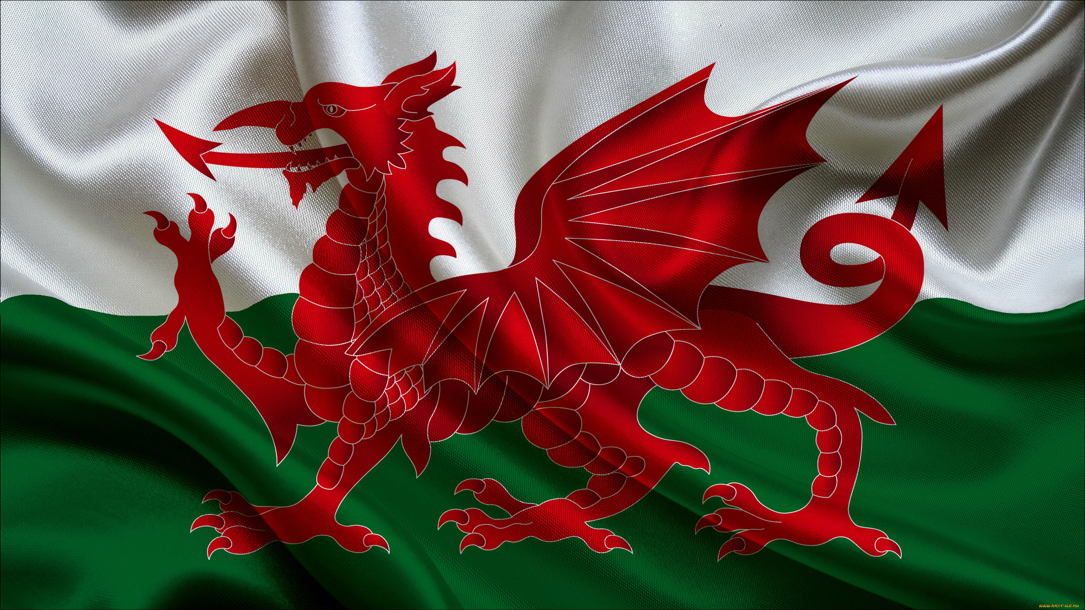 wales, разное, флаги, гербы, уэльса, флаг