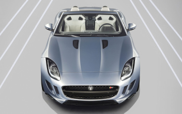обоя автомобили, jaguar, f-type, roadster, 2014г