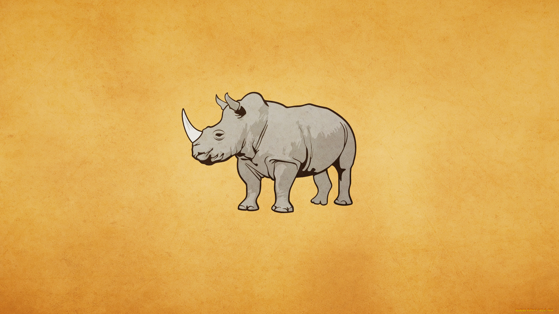 носорог, рисованные, животные, , носороги, rhino