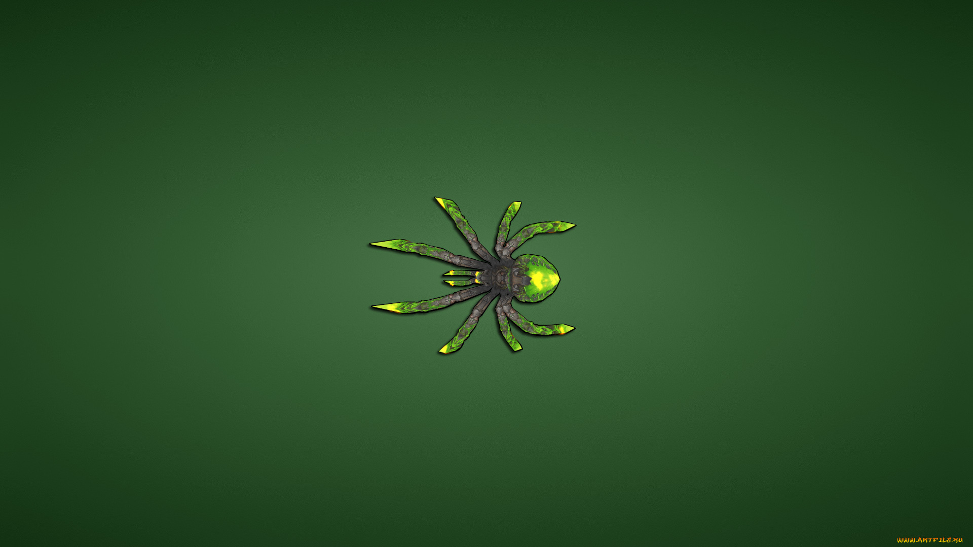 паук, рисованные, минимализм, spider, зеленый