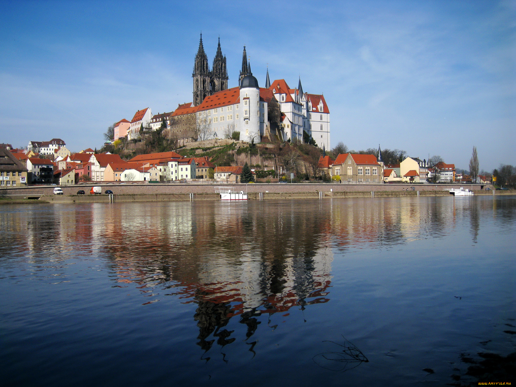 castle, albrechtsburg, , meissen, германия, города, -, дворцы, , замки, , крепости, meissen, castle, albrechtsburg, река, замок, германия