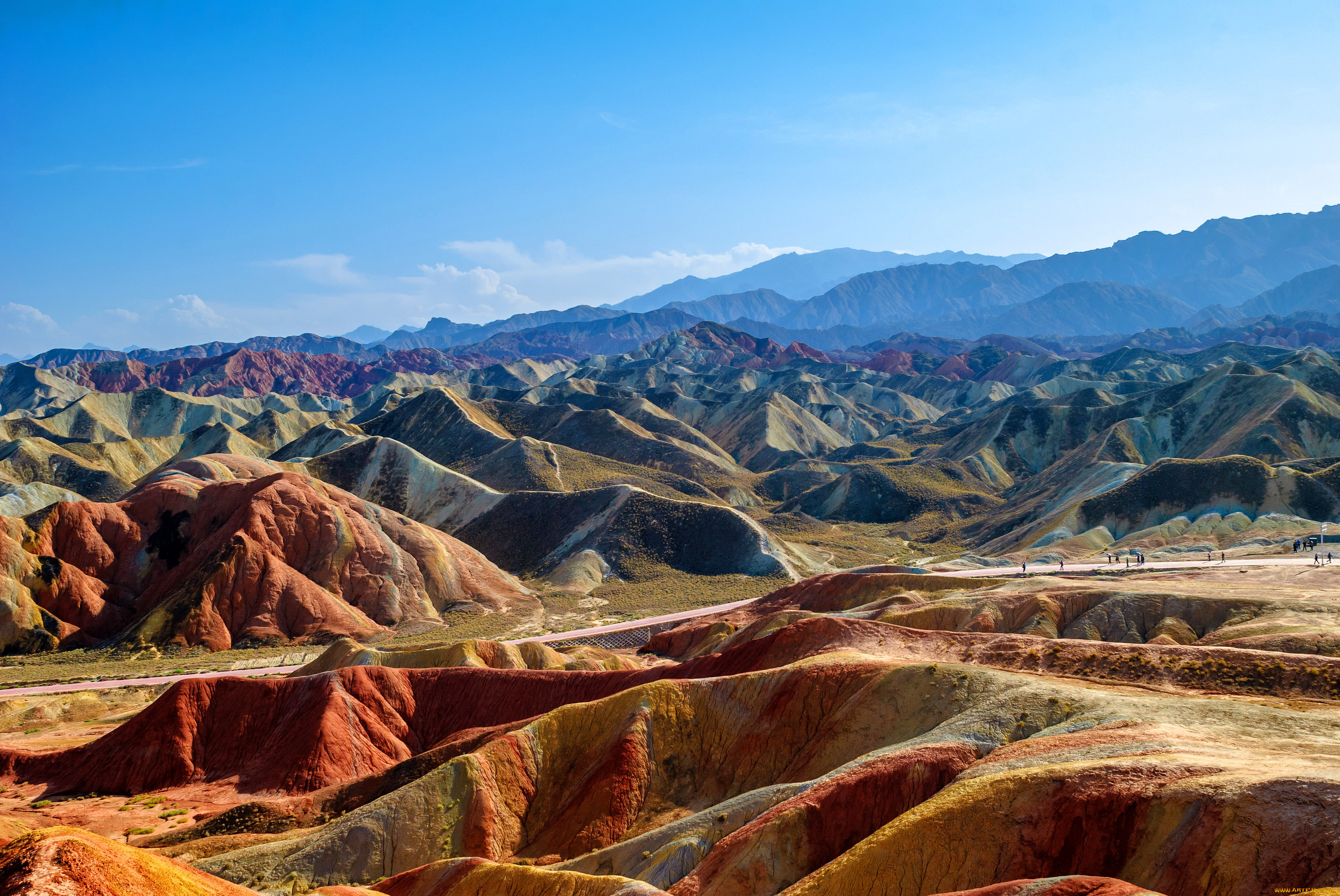 zhangye, national, geopark, of, danxia, природа, горы, парк, китай