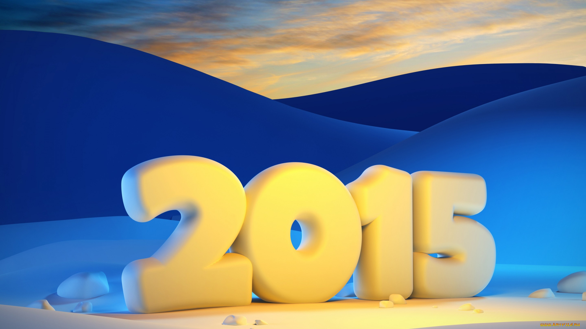 праздничные, 3д, графика, , новый, год, happy, new, year, 2015, новый, год, зима, снег, ночь, свет