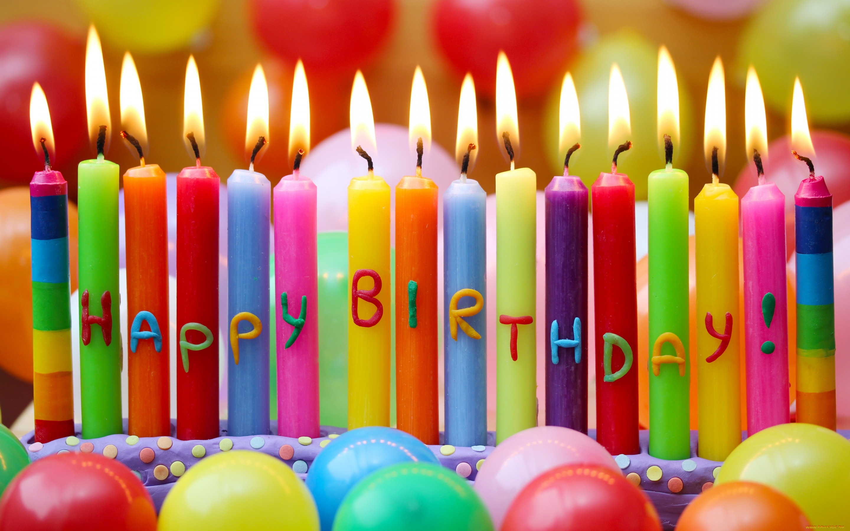 праздничные, день, рождения, день, рождения, happy, birthday, шары, свечи