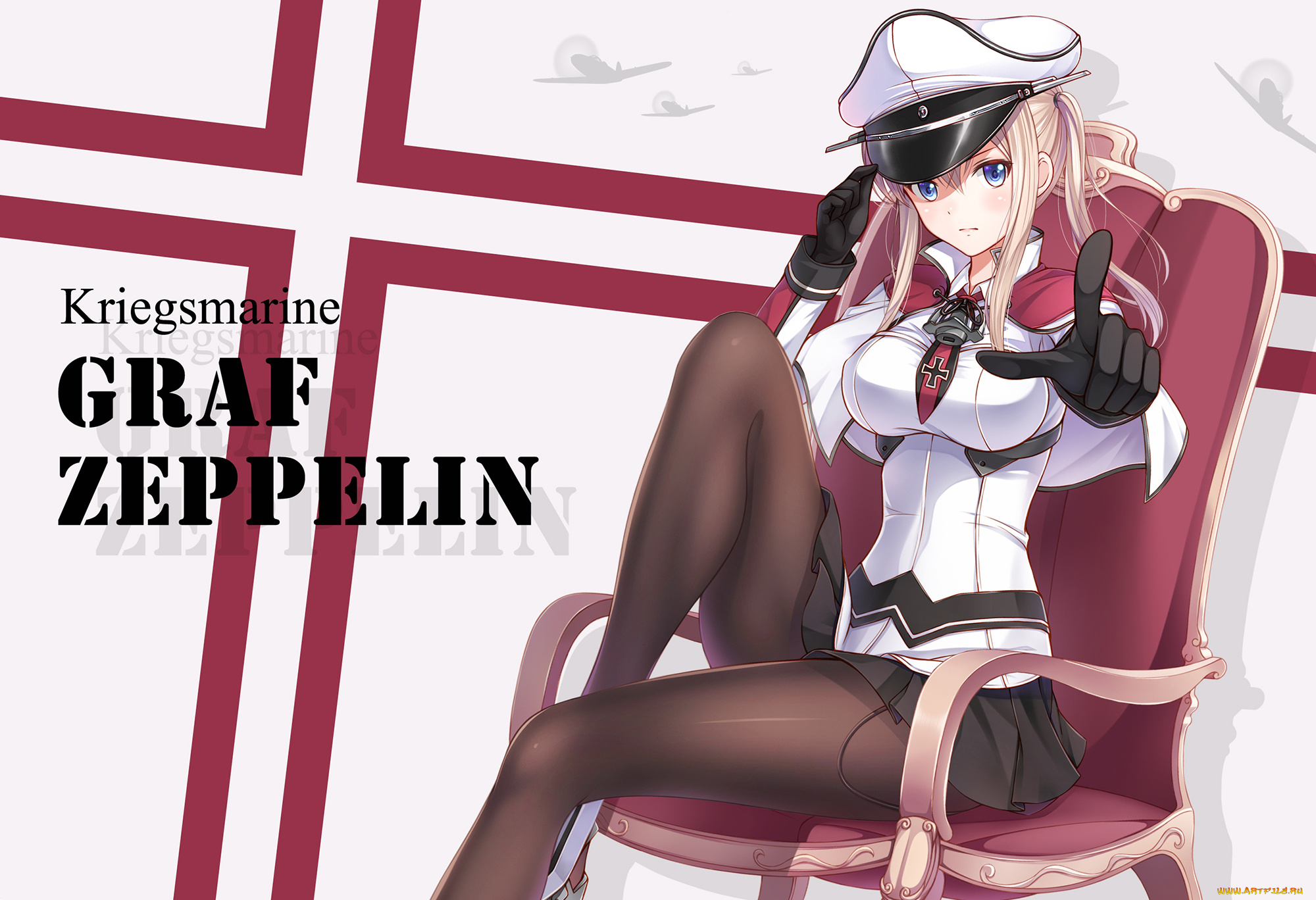 аниме, kantai, collection, ltt, challenger, kancolle, kantai, collection, graf, zeppelin