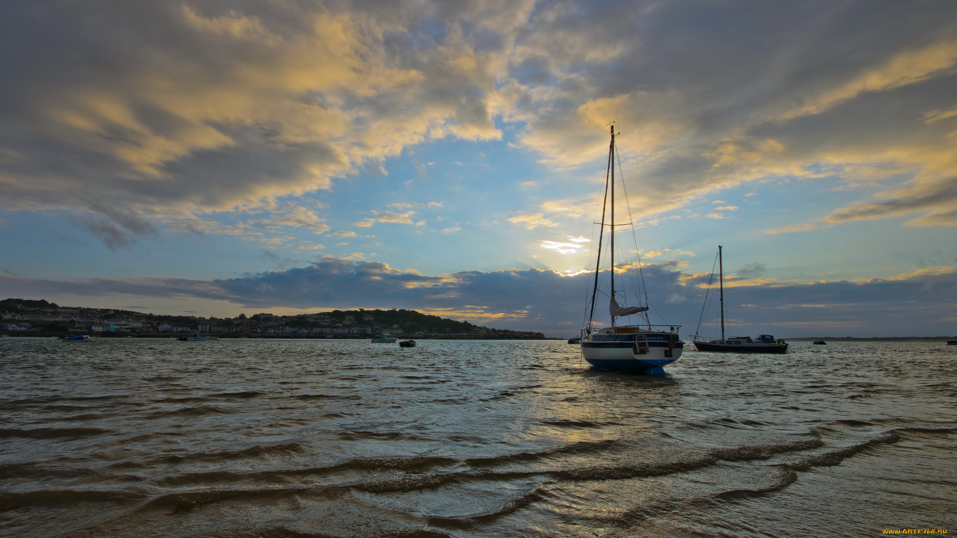 torridge, instow, england, природа, реки, озера, река, яхты