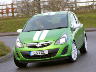 Картинка автомобили vauxhall 2013г corsa sting d зеленый