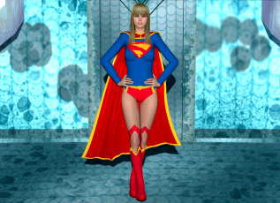 Картинка 3д+графика fantasy+ фантазия супермен