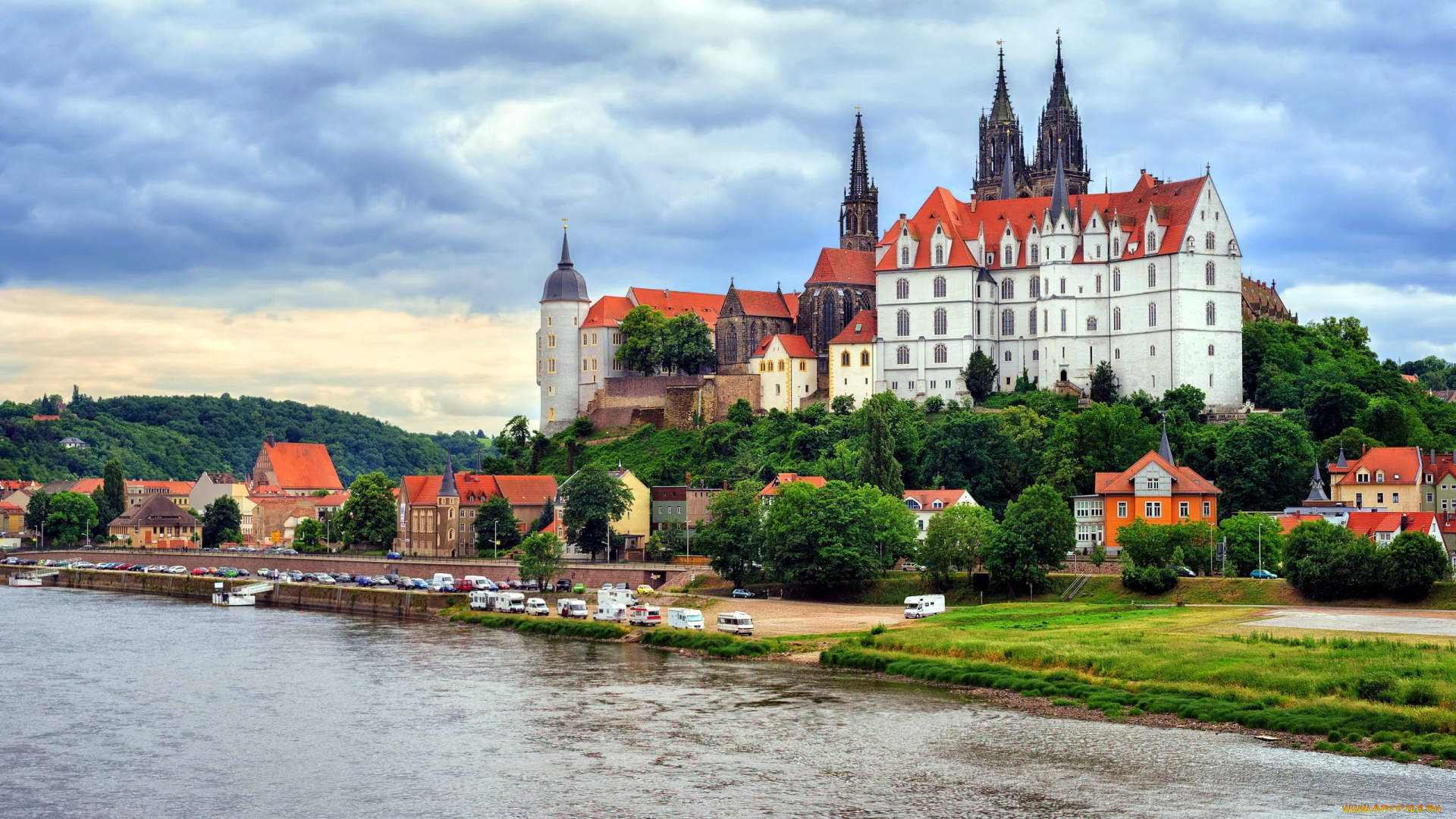 albrechtsburg, castle, города, замки, германии, albrechtsburg, castle