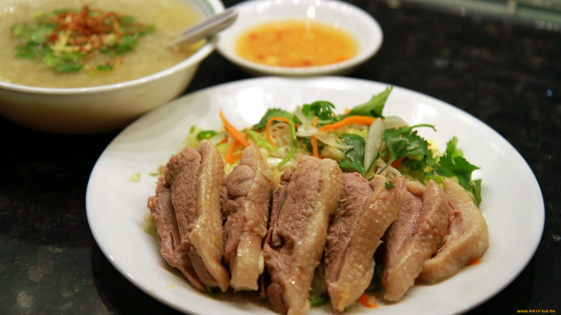 еда, мясные, блюда, вьетнамская, кухня, утка