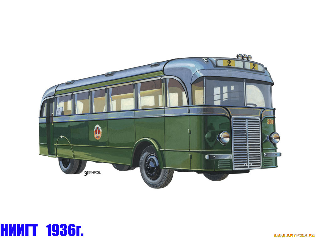 niigt, 1936, автомобили, автобусы