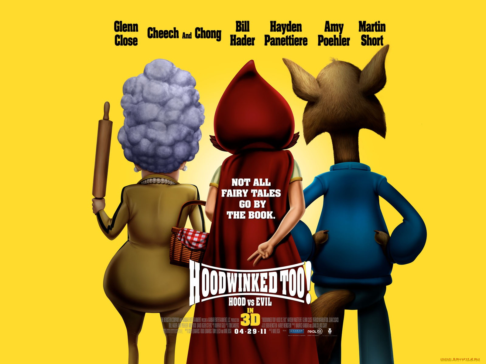 красная, шапка, против, зла, мультфильмы, hoodwinked, too, hood, vs, evil