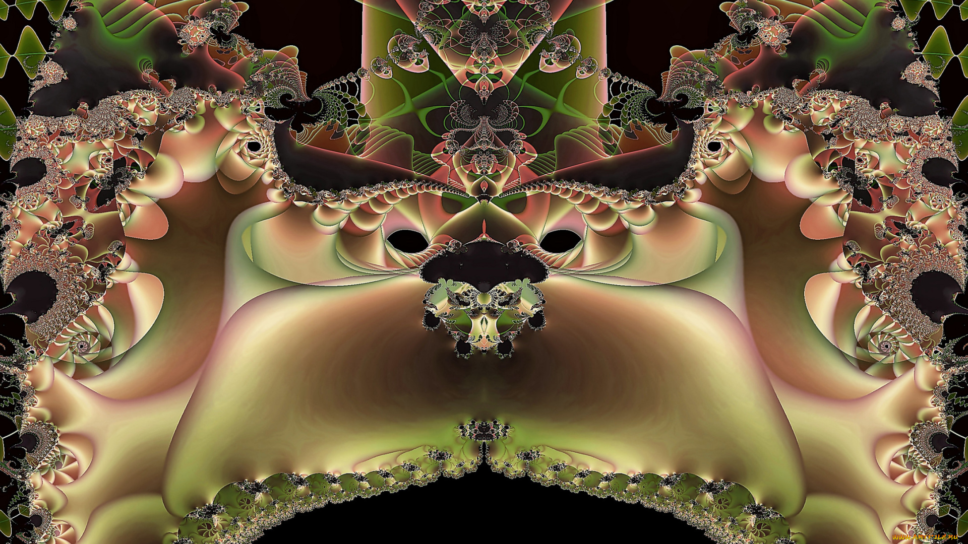 3д, графика, fractal, фракталы, фон, цвета, узор