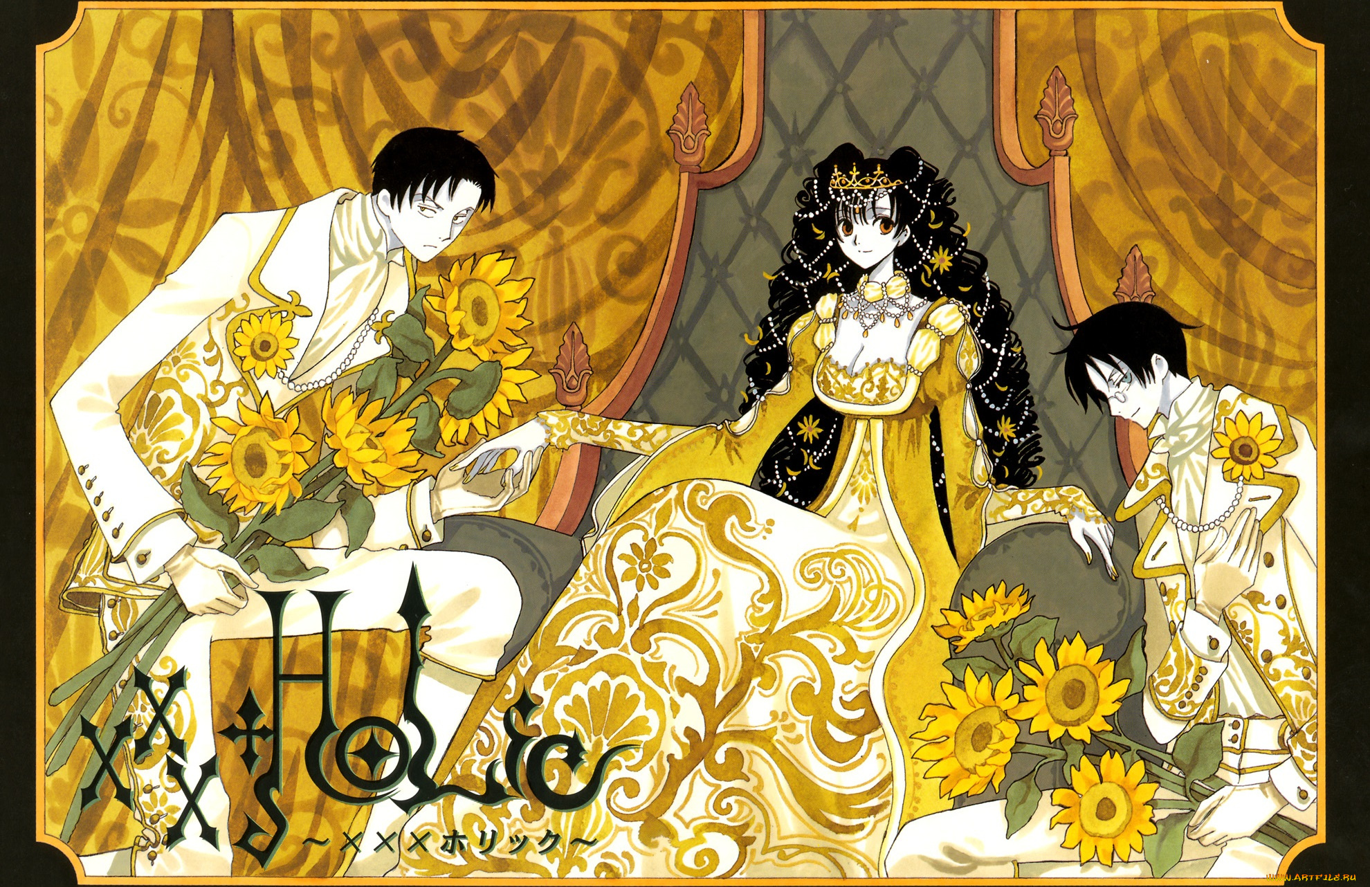 аниме, xxxholic, девушка, парни