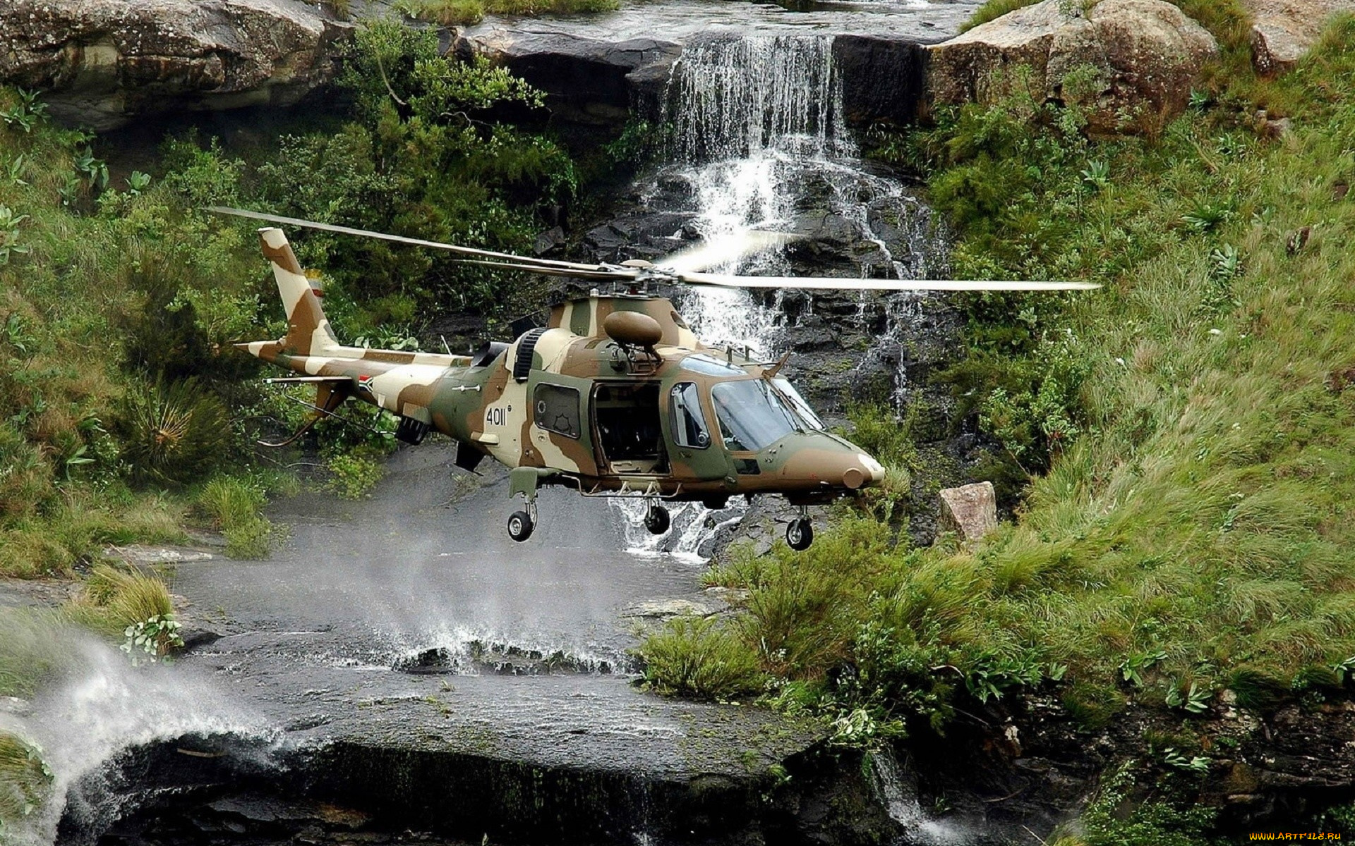 agusta, a109, luh, авиация, вертолёты, military, helicopter, luh, a109, agusta, водопад, военный, вертолет, aviation