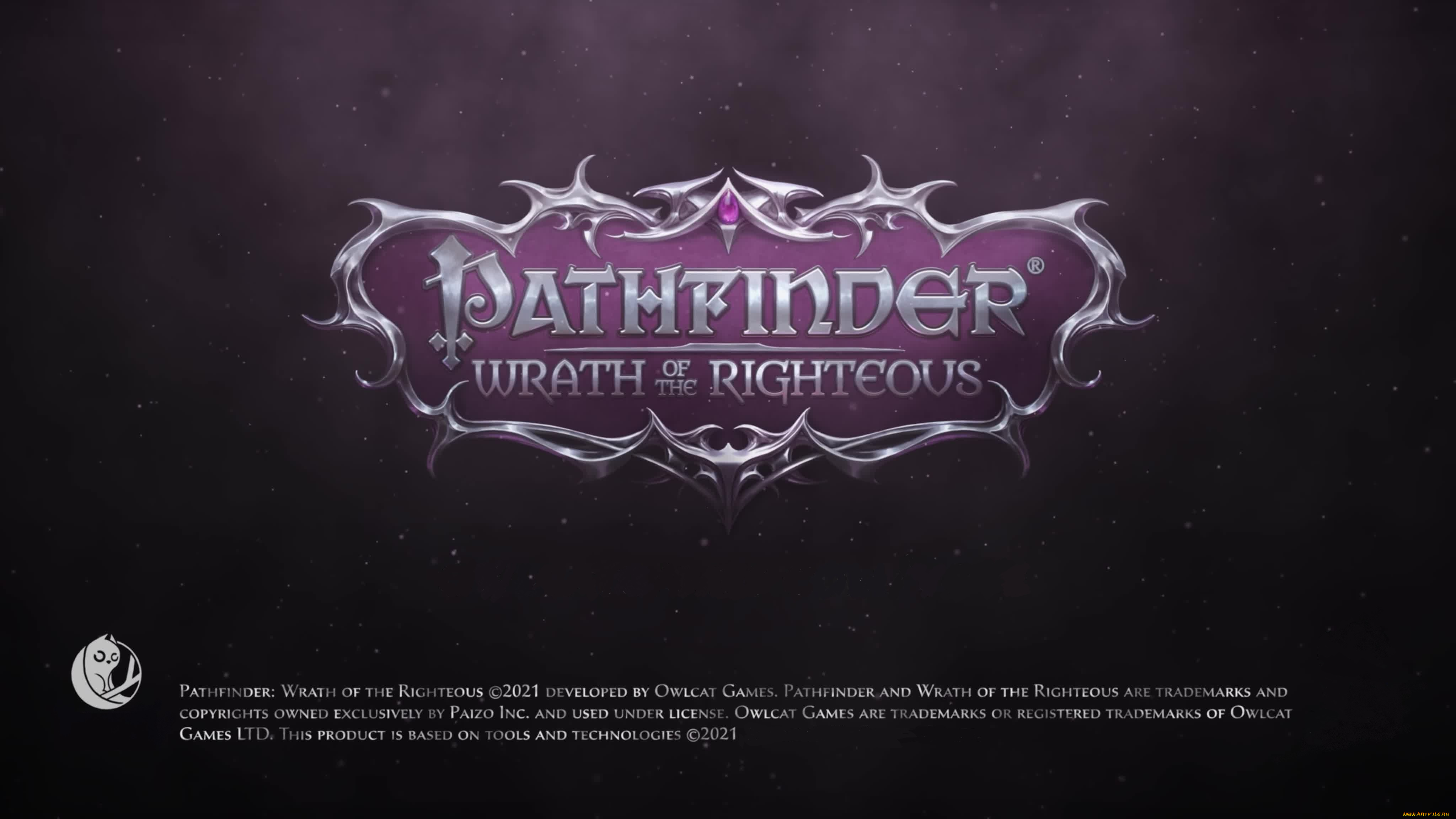 видео, игры, pathfinder, , wrath, of, the, righteous, надпись, название