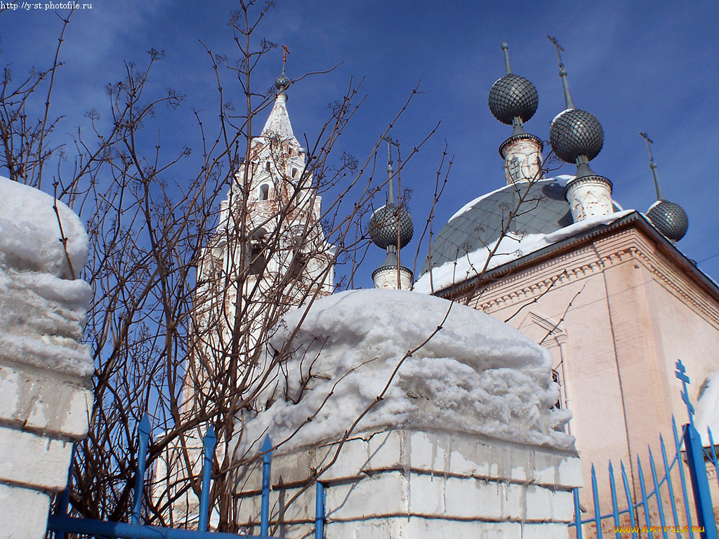 галич, зима, церковь, василия, великого, города, православные, церкви, монастыри