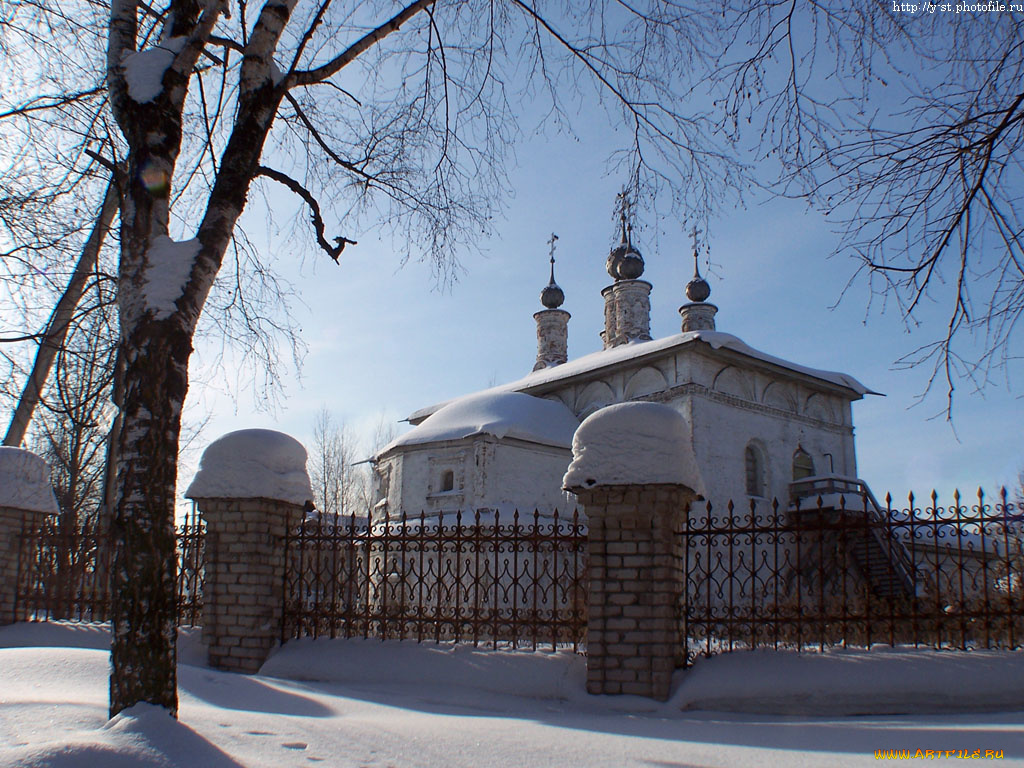 галич, зима, преображенская, церковь, города, православные, церкви, монастыри