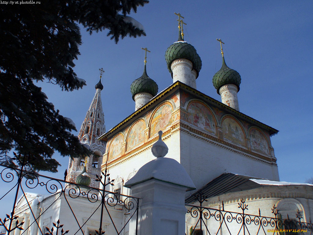 нерехта, зима, церковь, богоявления, города, православные, церкви, монастыри