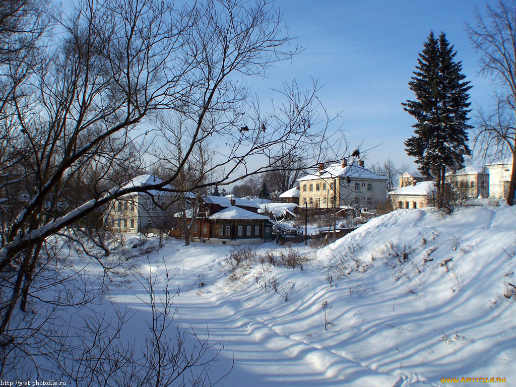 нерехта, зима, городские, улицы, города, пейзажи