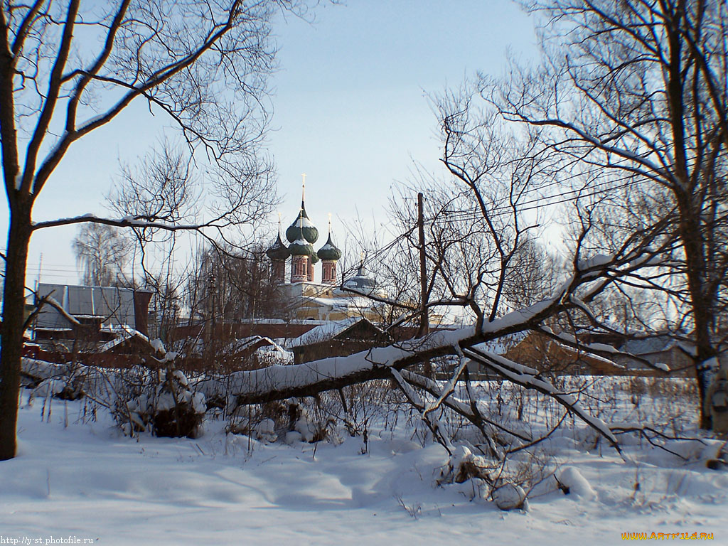 нерехта, зима, городские, улицы, города, православные, церкви, монастыри