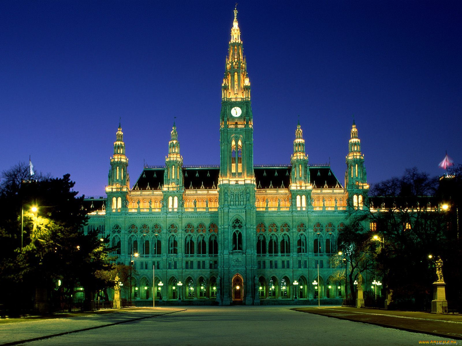 city, hall, vienna, austria, города, вена, австрия