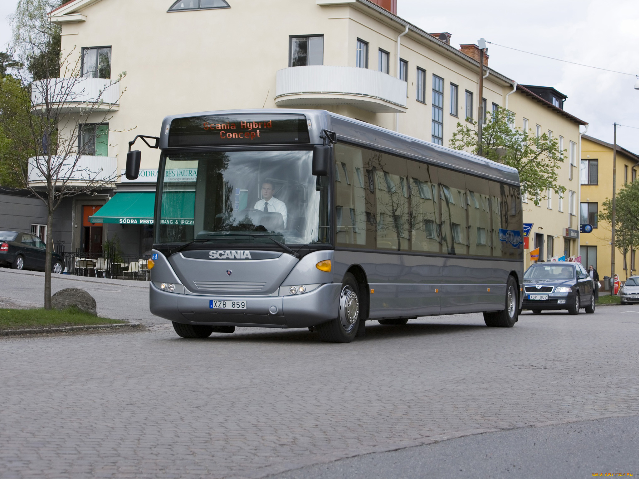 автомобили, автобусы, scania, гибрид, прототип