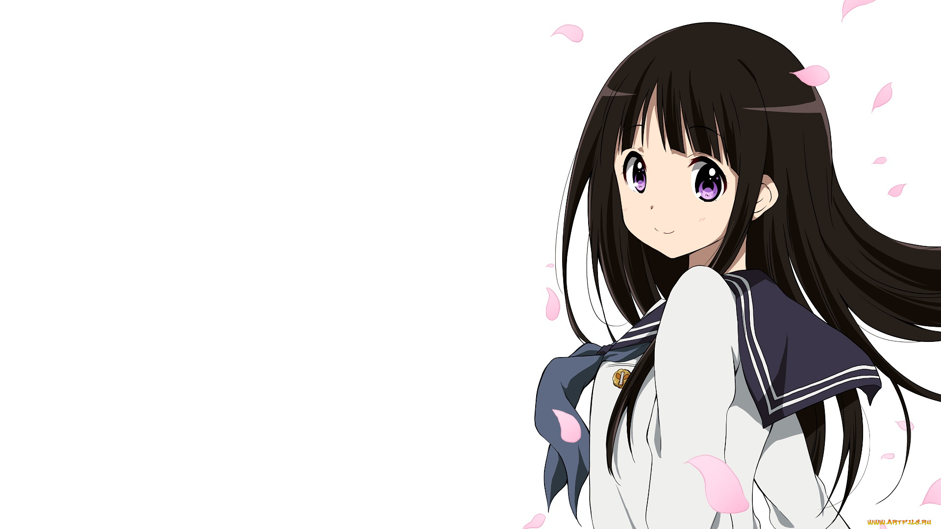 аниме, hyouka, фон, девушка, взгляд