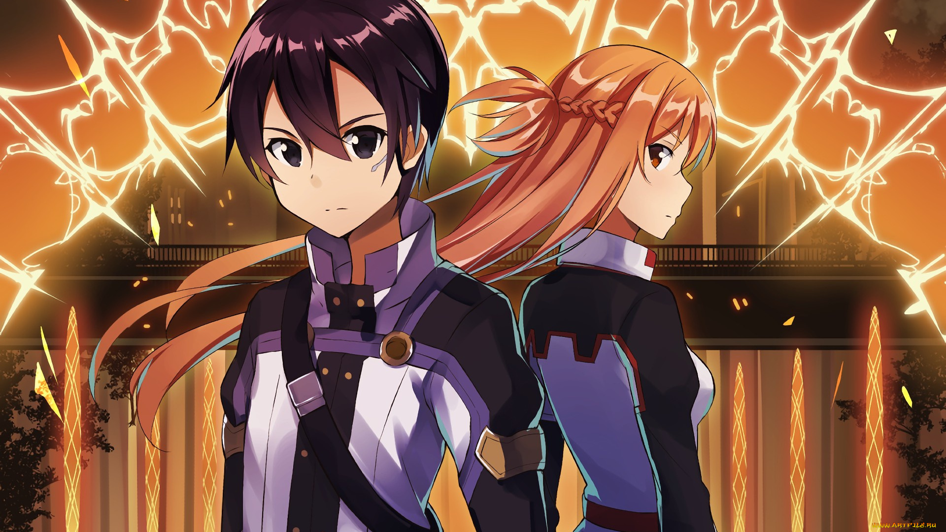 аниме, sword, art, online, sword, art, online, kirigaya, kazuto, light, novel, sao, yuuki, asuna