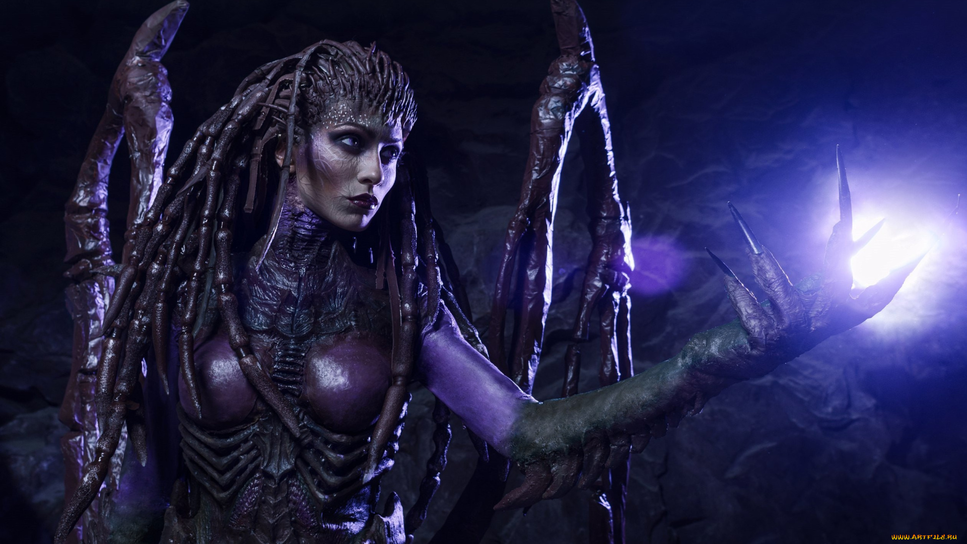 разное, cosplay, , косплей, starcraft, ii, sarah, kerrigan, monster, cosplay, woman, 2, alien, heroes, of, the, storm, heart, swarm, game