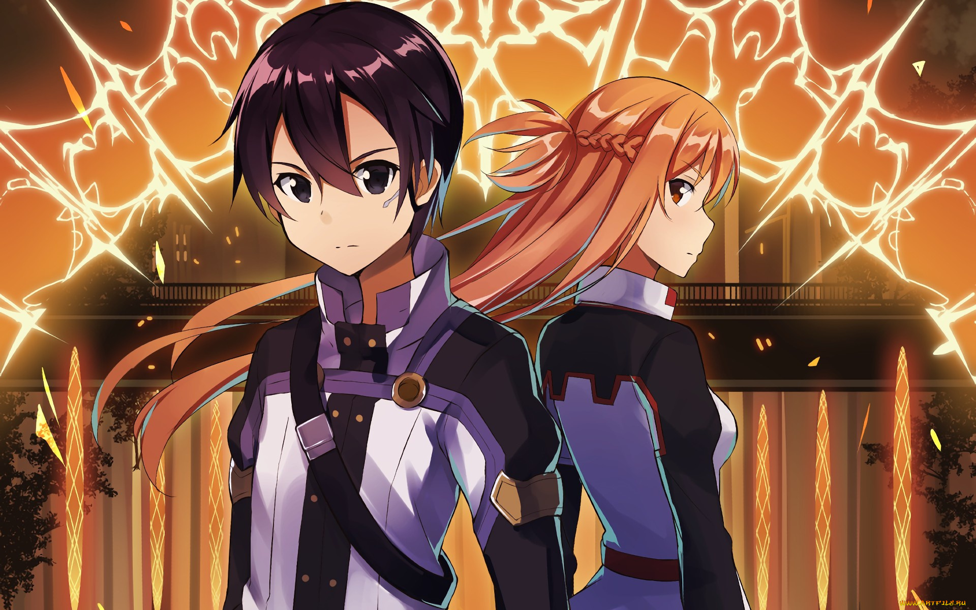 аниме, sword, art, online, sword, art, online, kirigaya, kazuto, light, novel, sao, yuuki, asuna