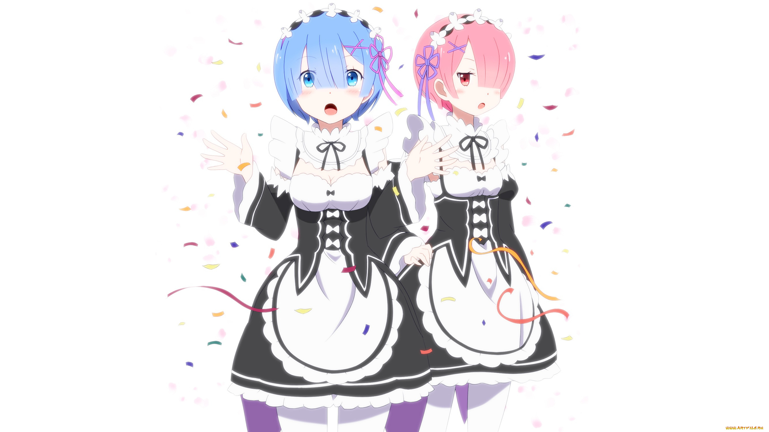 аниме, re, , zero, kara, hajimeru, isekai, seikatsu, anime, горничные, сёстры, art, rem, девушки, ram, zero, kara, hajimeru, isekai, seikatsu