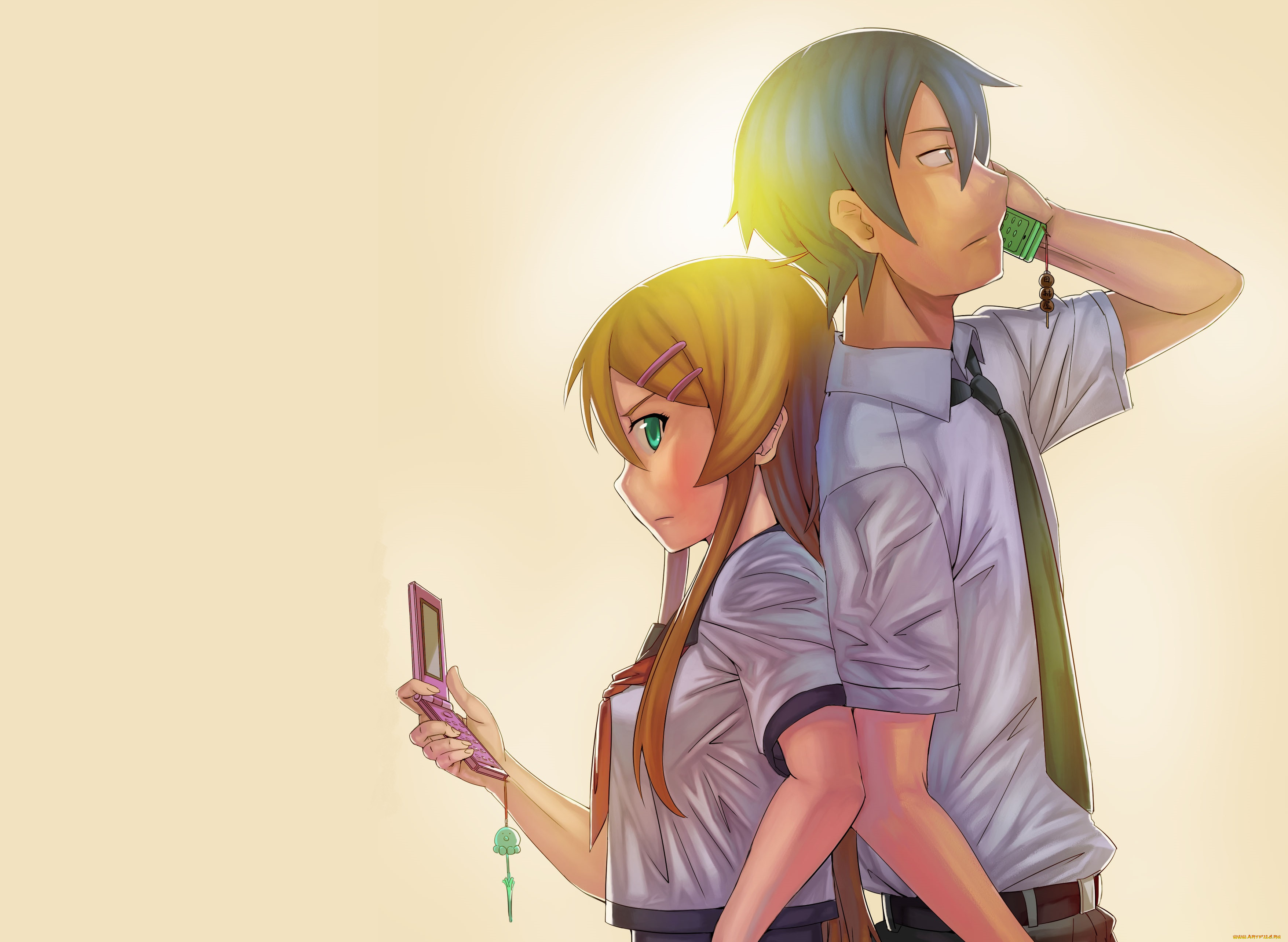 аниме, oreimo, двое