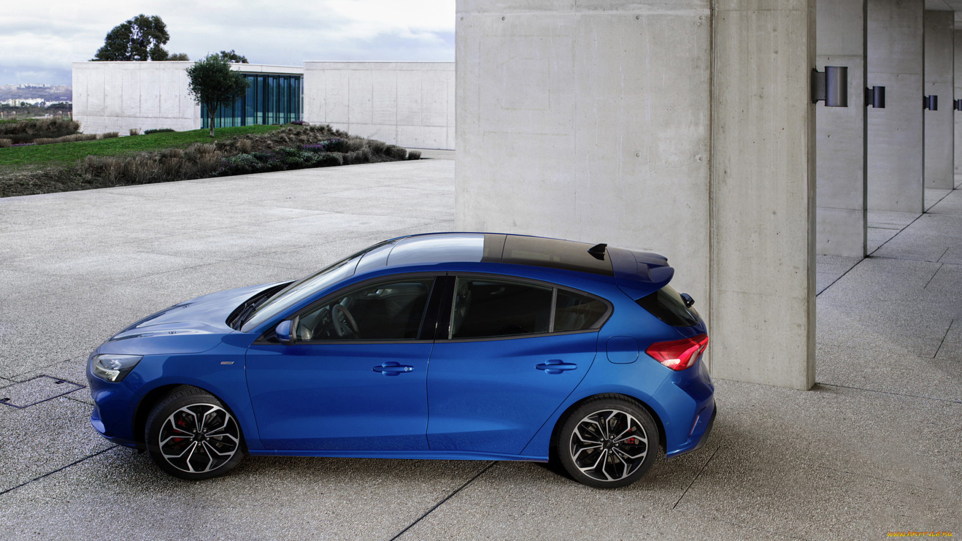 ford, focus, hatchback, st-line, 2019, автомобили, ford, blue, hatchback, st-line, 2019, focus