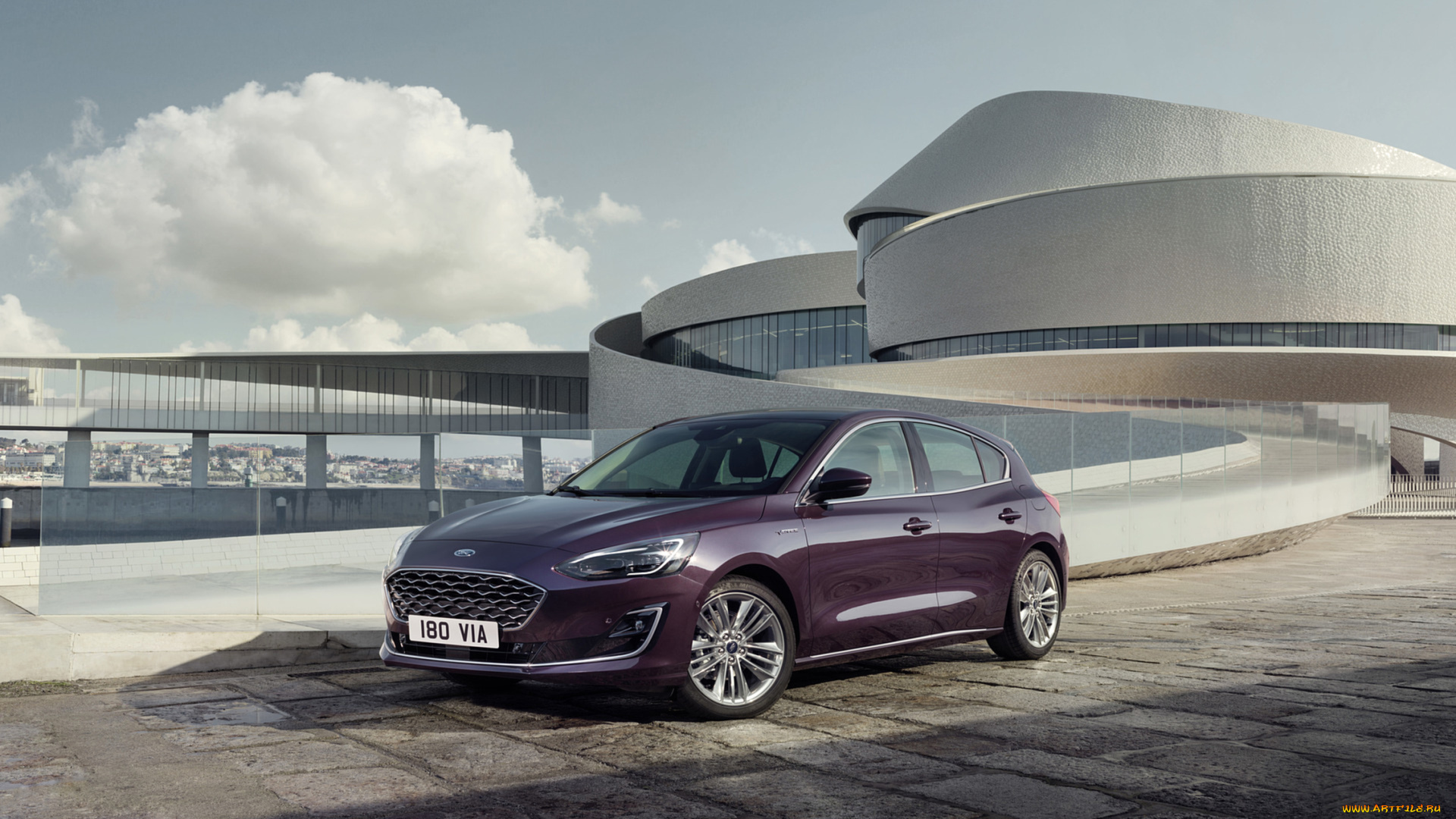 ford, focus, hatchback, vignale, 2019, автомобили, ford, focus, 2019, фиолетовый, vignale, hatchback