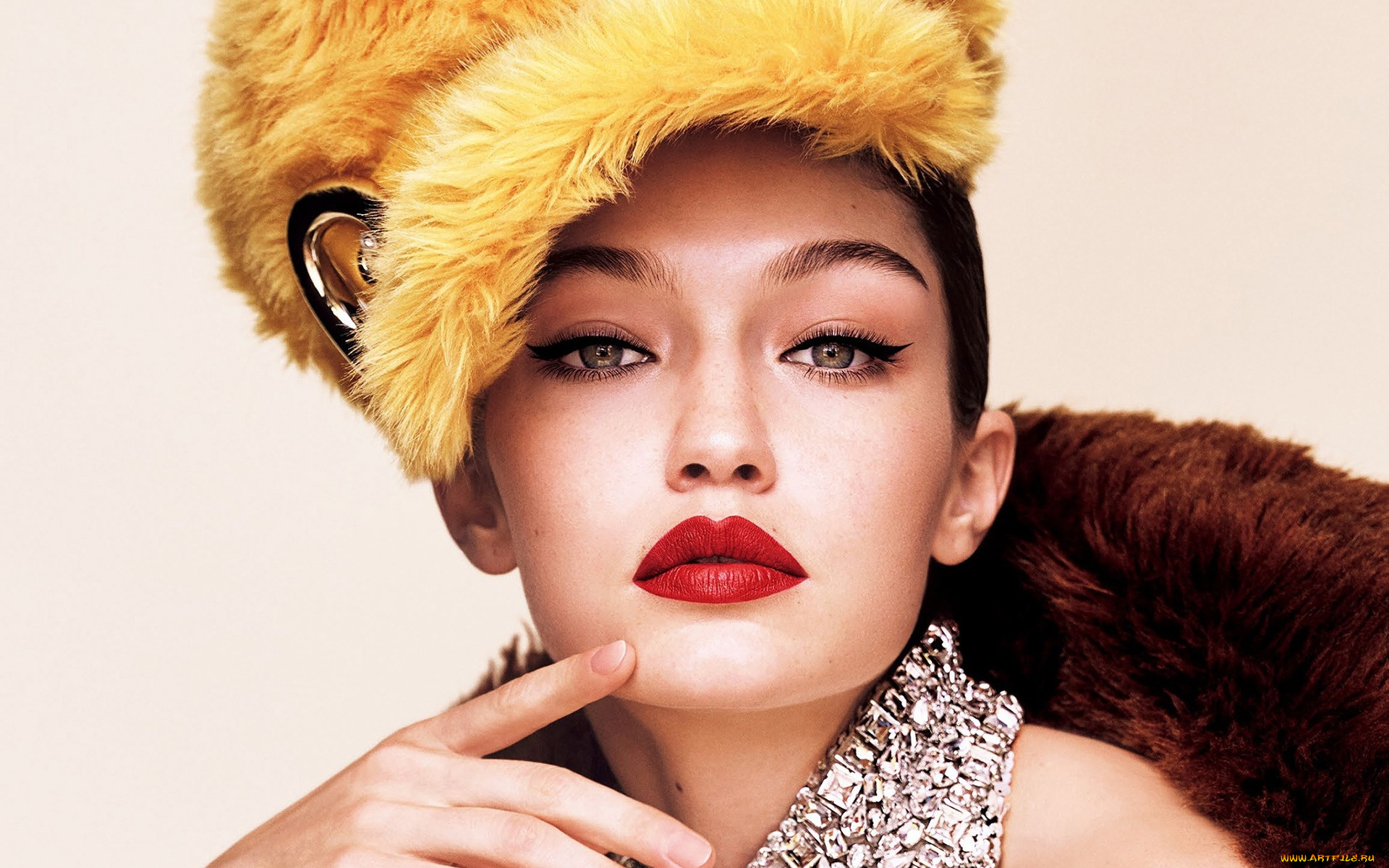 девушки, gigi, hadid, шапка