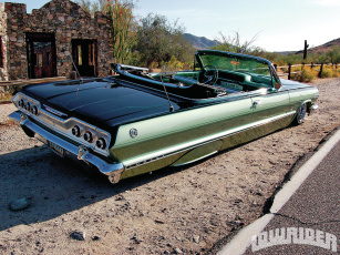 Картинка 1963 chevrolet impala ss автомобили