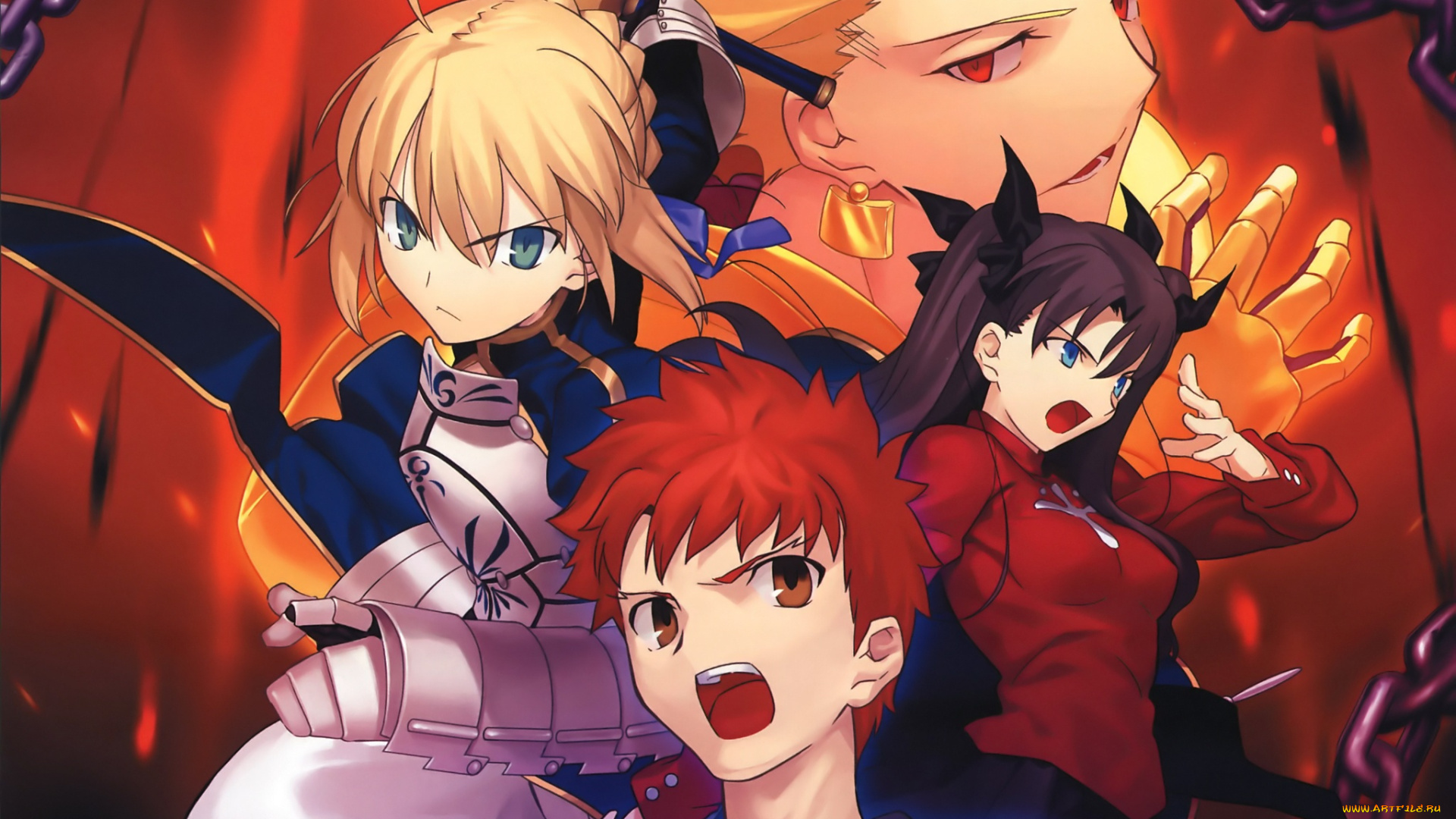 аниме, fate, stay, night