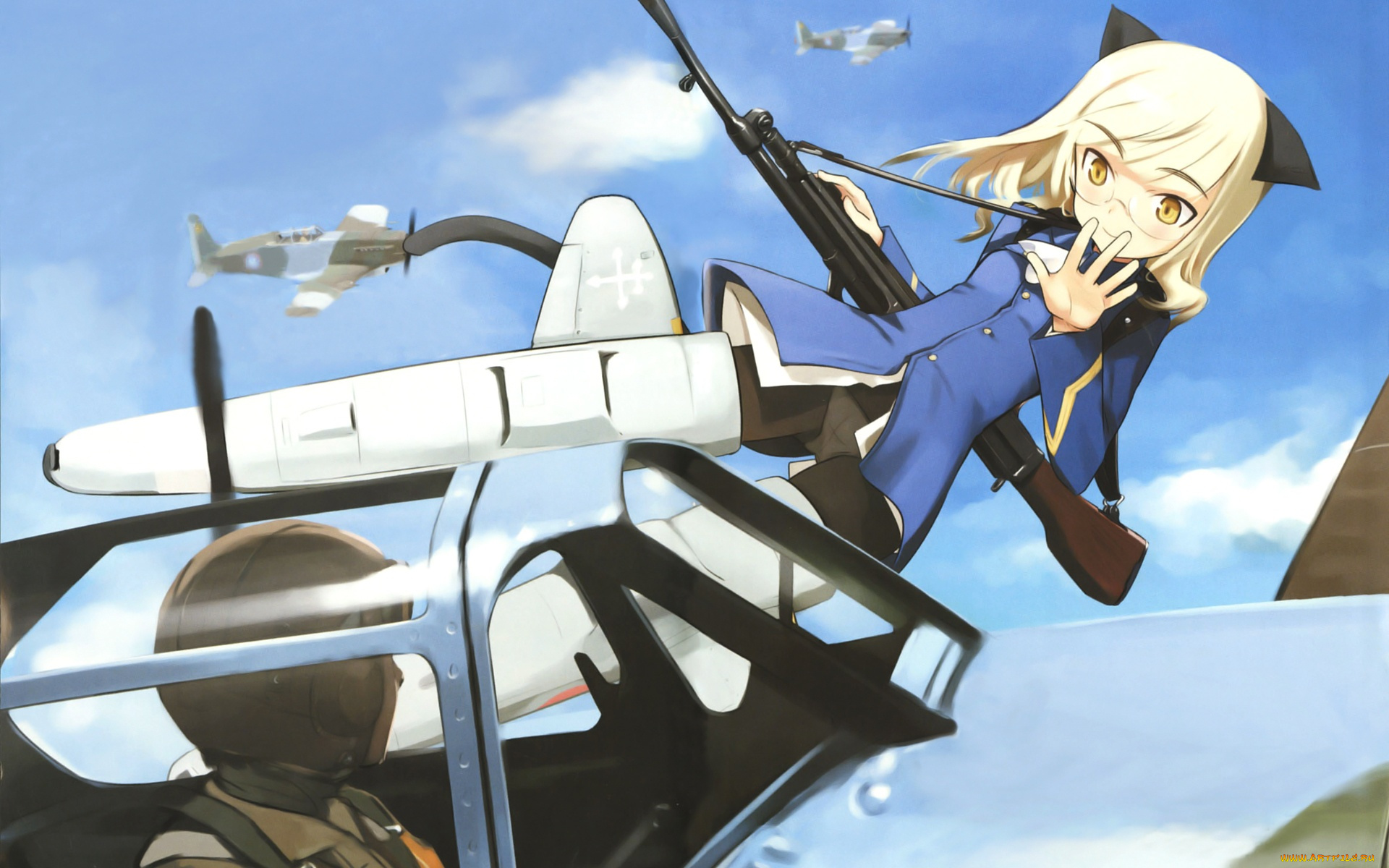 аниме, strike, witches