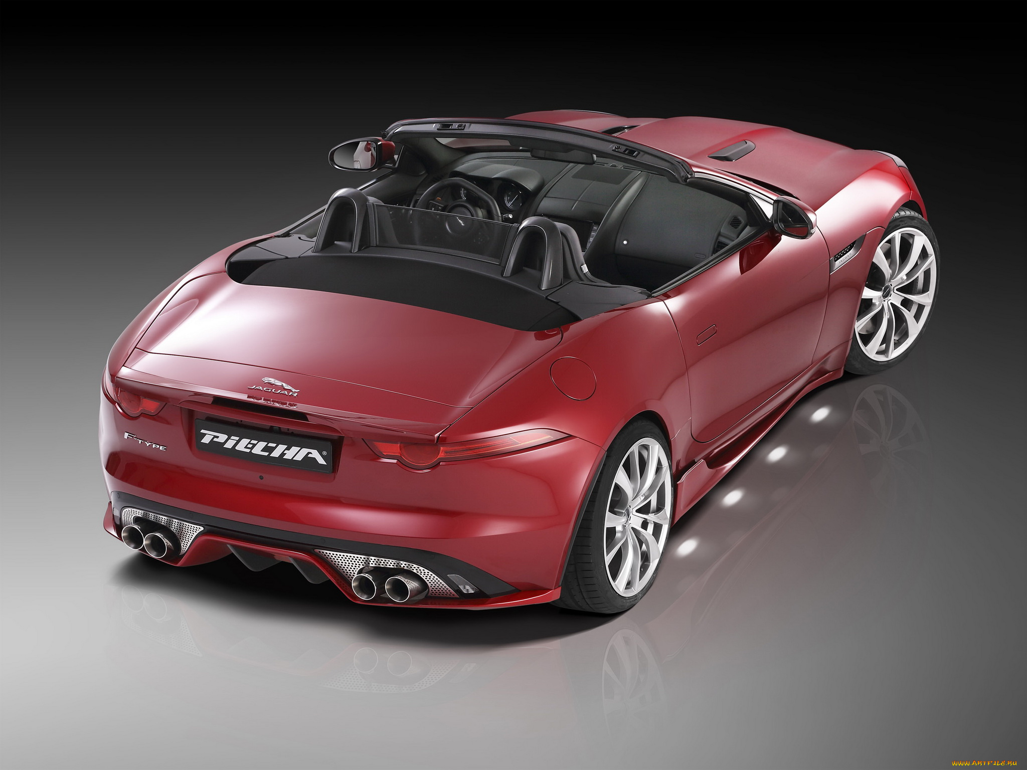 автомобили, jaguar, roadster, f-type, design, piecha, красный, 2015г