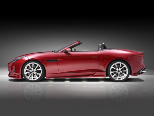 Картинка автомобили jaguar design f-type piecha красный 2015г roadster