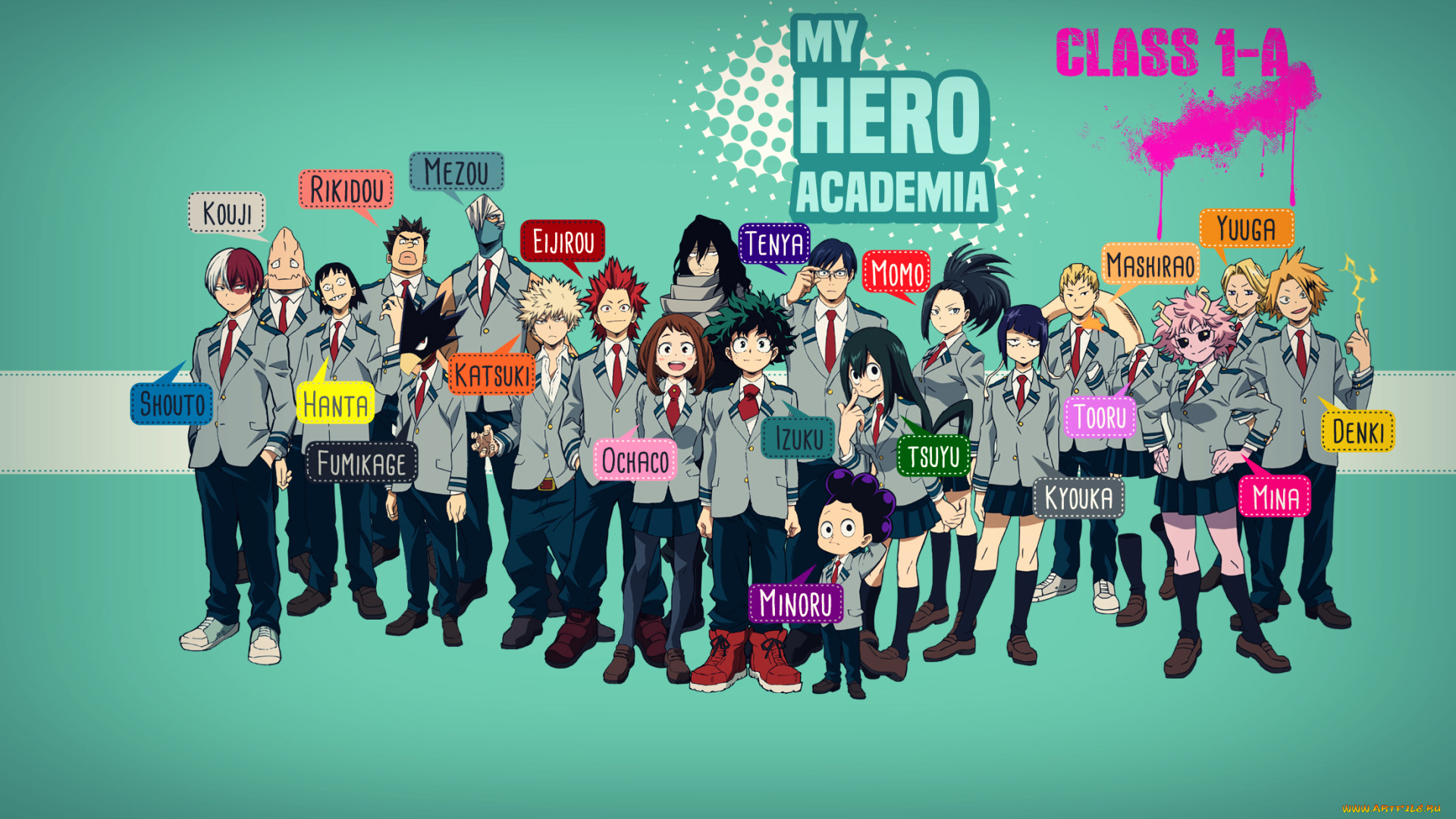 аниме, boku, no, hero, academia, моя, геройская, акадеимя