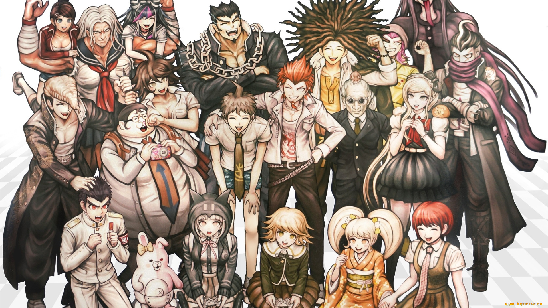 аниме, danganronpa, парни